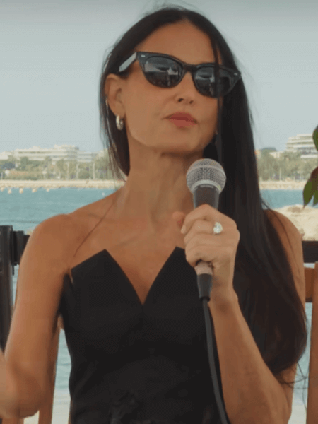 Demi Moore Shines Bright at The American Pavilion A Day of Hollywood Glamour and Insight
